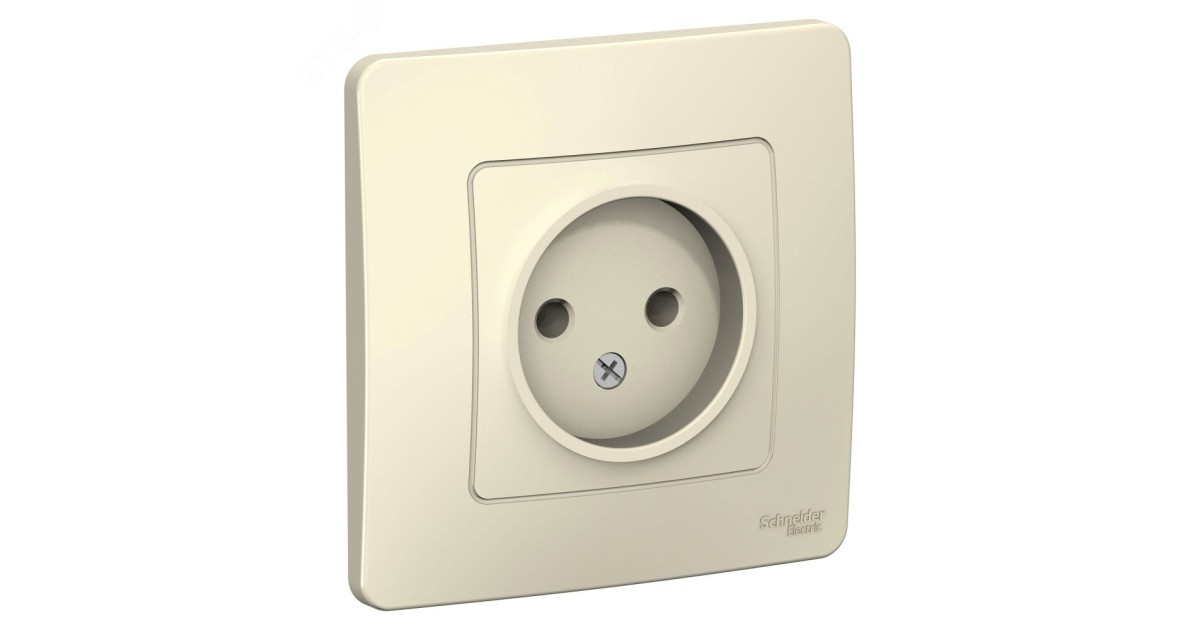Купить Розетка 1-м СП Blanca 16А IP20 250В без заземл. без защ. шторок молоч. SE BLNRS000012 Systeme Electric оптом в Москве