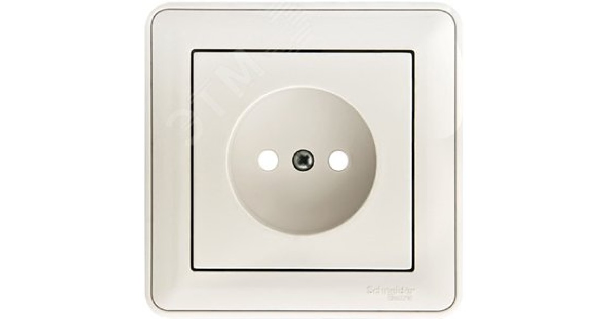 Купить Розетка 1-м СП W59 16А IP20 без заземл. защ. шторки бел. SE RS16-151-18 Systeme Electric оптом в Москве