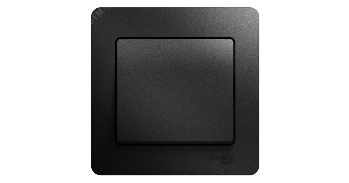 Купить Выключатель 1-кл. СП Glossa 10А IP20 (сх. 1) 10AX в сборе антрацит SE GSL000712 Systeme Electric оптом в Москве