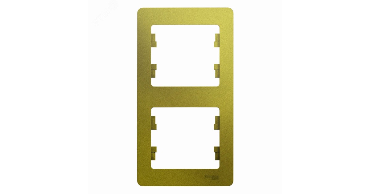 Купить GLOSSA 2-постовая РАМКА, вертикальная, ФИСТАШКОВЫЙ GSL001006 Systeme Electric оптом в Москве