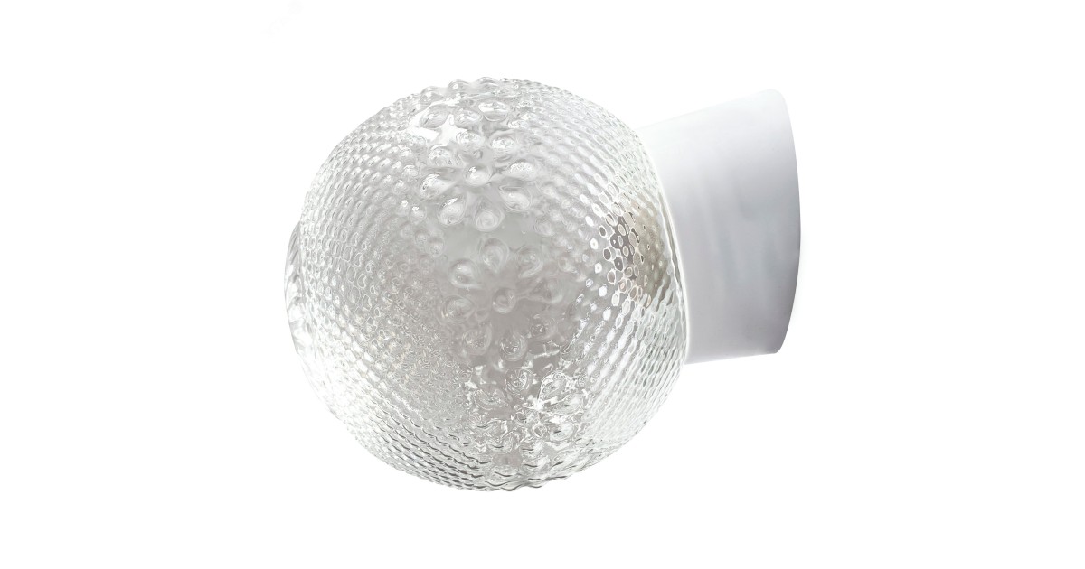 Купить Светильник НББ 64-60-080 "Цветочек" d150 1х60Вт E27 IP20 корпус наклонный бел. 1005100149 Элетех оптом в Москве