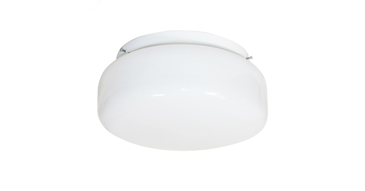 Купить Светильник НПО 22-2х60-210 "Таблетка" d260 2х60Вт E27 IP20 опал 1005150220 Элетех оптом в Москве