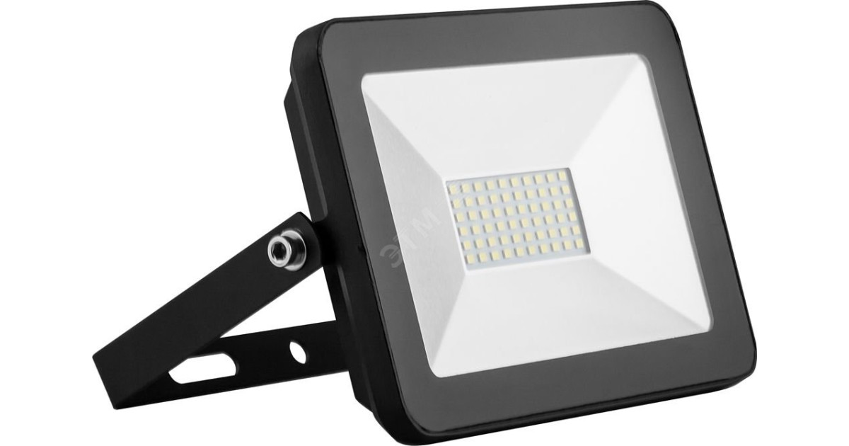 Купить Прожектор светодиодный ДО-30w 6400К 2700Лм IP65 черный 55065 Feron оптом в Москве