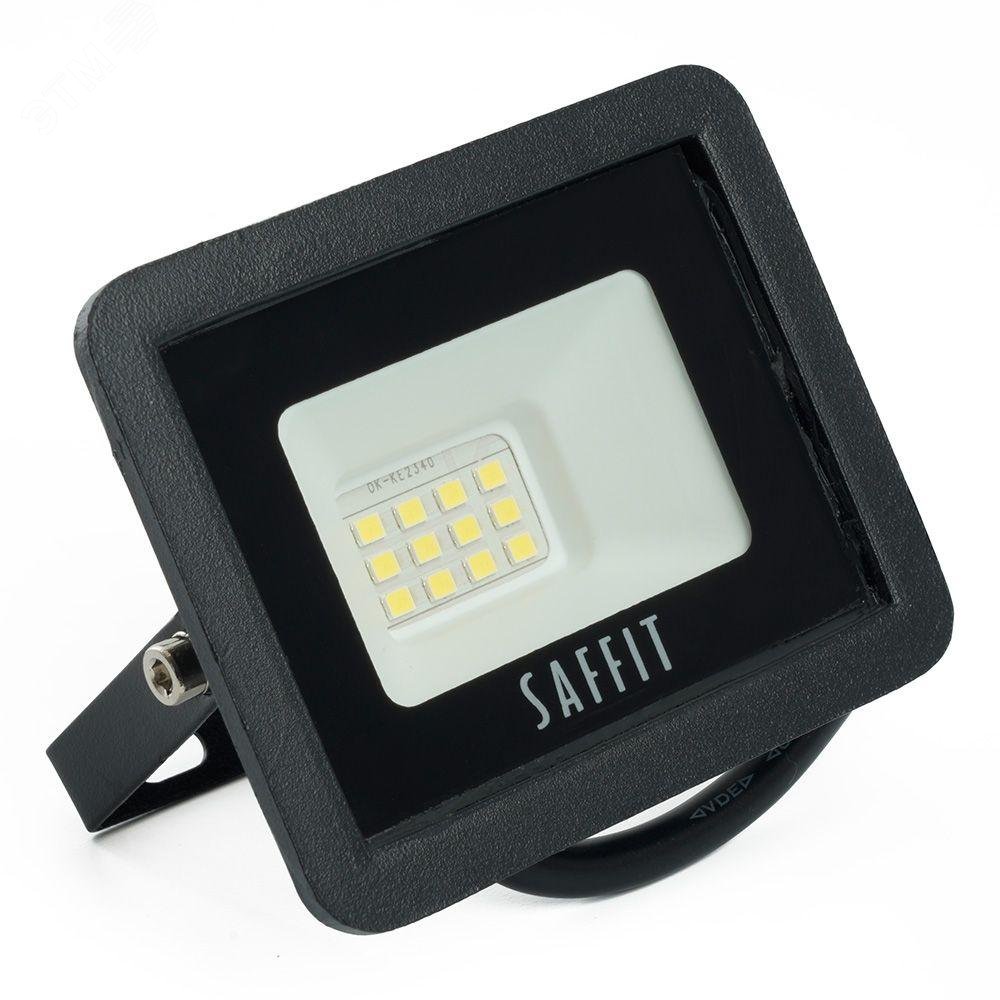 Прожектор светодиодный ДО-10w 6400К 900Лм IP65 черный 55067 - Feron