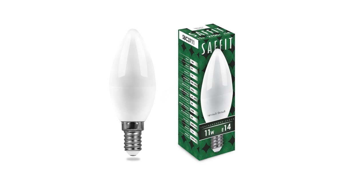 Купить Лампа светодиодная LED 11вт Е14 теплый матовая свеча 55131 Feron оптом в Москве