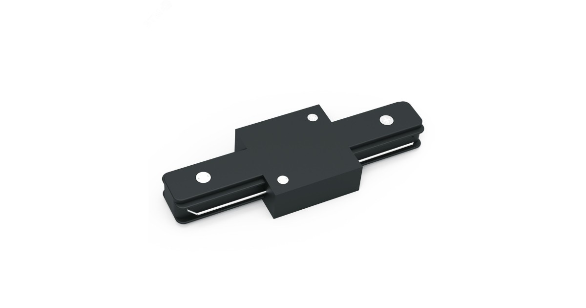 Купить Коннектор Track однофазный для трековых шинопроводов прямой (I) черн. TR105 Gauss оптом в Москве