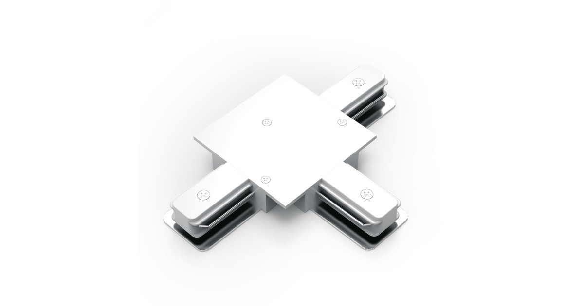 Купить Коннектор для встраиваемых трековых шинопроводов (T) белый 1/50 TR136 Gauss оптом в Москве