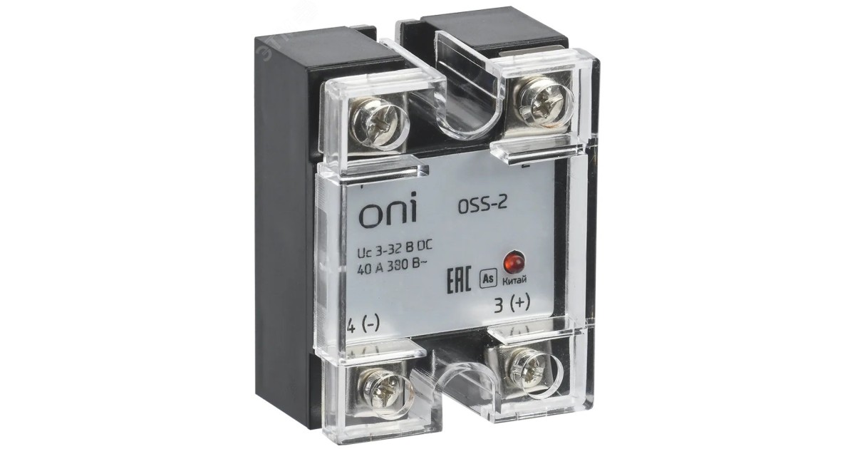 Купить Реле твердотельное OSS-2 40А 380В AC 3-32В DC OSS-2-3-40-B IEK оптом в Москве