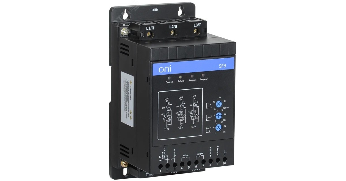 Купить Устройство плавного пуска SFB 3Ф 380В 5,5кВт 11A Uупр 110-220В SFB-33-D55-A-00 IEK оптом в Москве
