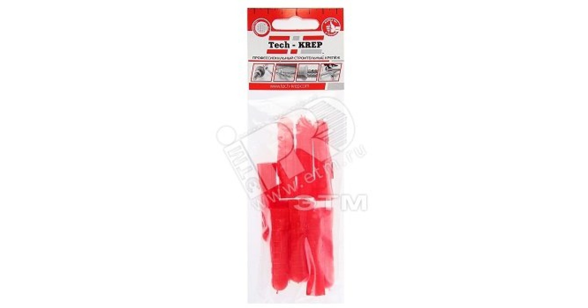 Купить Дюбель распорный 12х60 трехсегментный тип Т (10шт) 111485 Tech-KREP оптом в Москве