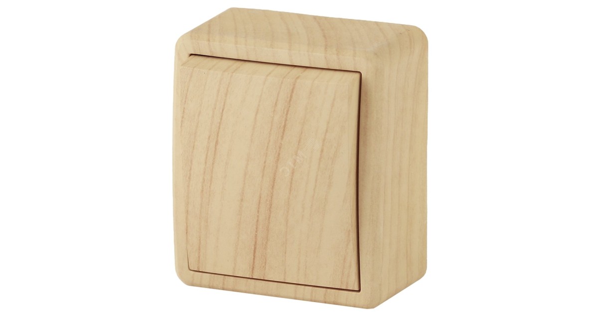 Купить 11-1201-11 Выключатель, 10АХ-250В, IP20, ОУ, Эксперт, сосна (16/160/3200) Б0020656 Эра оптом в Москве