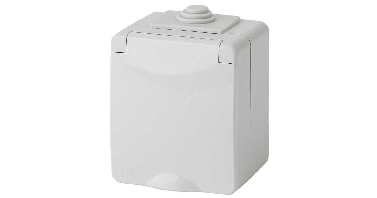 Купить Розетка 1-м ОП Эксперт 11-2601-03 16А IP65 250В 2P+E сер. Б0035988 Эра оптом в Москве