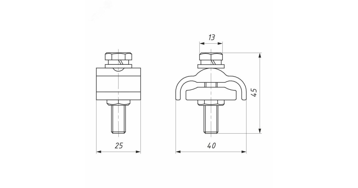 Купить Зажим плашечный CD 35 (10-50/10-50кв.мм) 11100551 НИЛЕД оптом в Москве