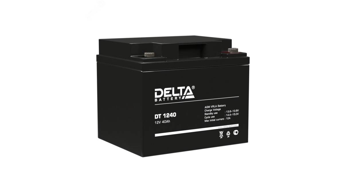 Купить Аккумулятор DT 12В 40Ач 4614010040016 DELTA оптом в Москве