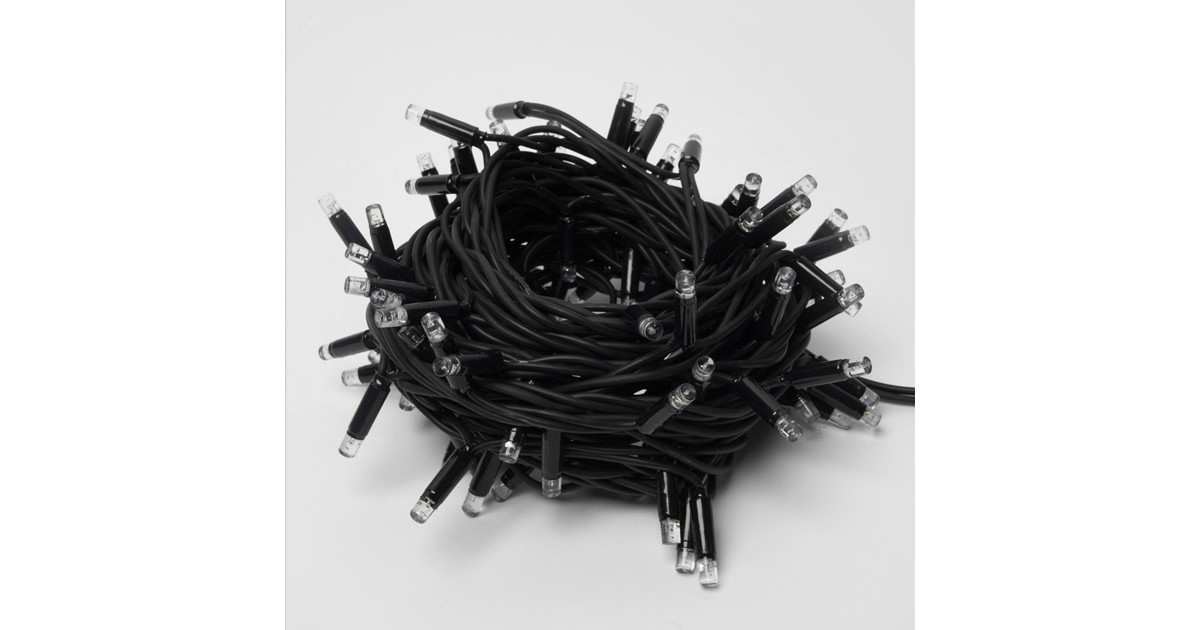 Купить Гирлянда светодиодная с контроллером 10м 120 светодиодов Провод черный ULD-S1000-120/DBA WHITE IP67 UL-00005264 Uniel оптом в Москве