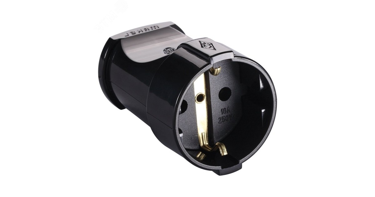 Купить Розетка переносная без заземл. черн. 10054 Makel оптом в Москве