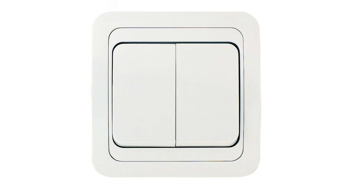 Купить Выключатель 2-кл. СП Mimoza 10А IP20 бел./бел. 12003 Makel оптом в Москве