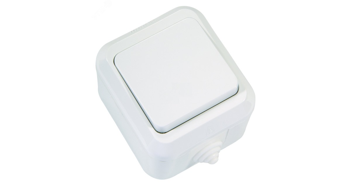 Купить Выключатель 1-кл. ОП 10А IP44 п/герм. бел. 18300 Makel оптом в Москве