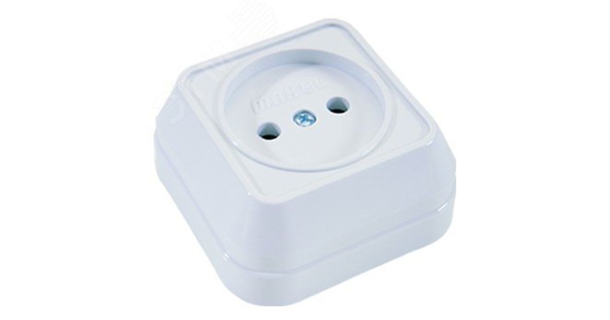 Купить Розетка 1-м ОП 16А IP20 квадрат. без заземл. бел. 45102 Makel оптом в Москве