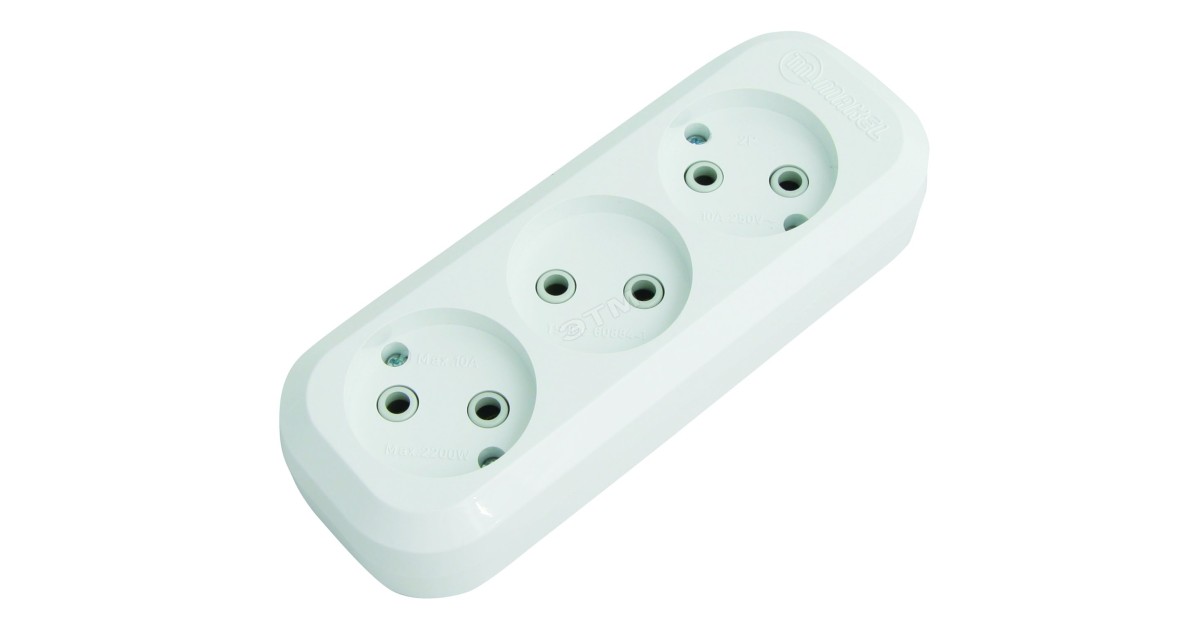 Купить Колодка удлинителя 3-м без заземл. MGP121 Makel оптом в Москве