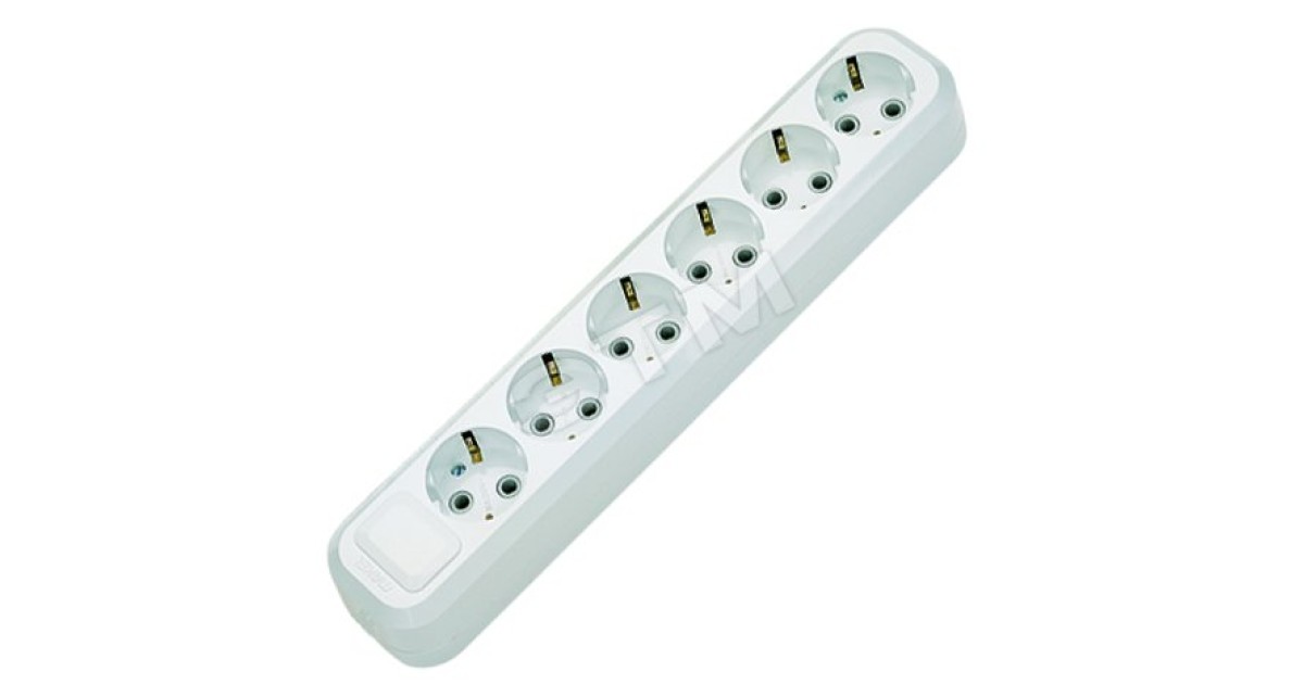 Купить Колодка удлинителя 6-м с заземл. MGP181 Makel оптом в Москве