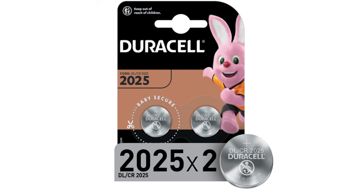 Купить Элемент питания CR2025-2BL (20/200/29400) Б0037272 DURACELL оптом в Москве