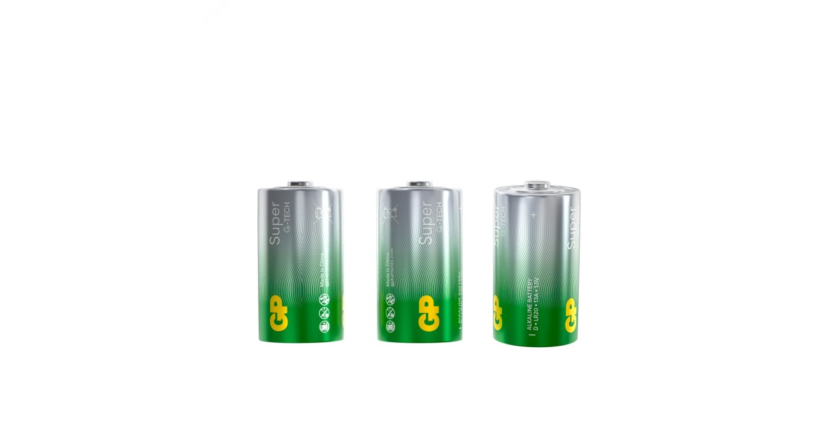 Купить Батарейка алкалиновая GP Super Alkaline G-Tech 13А типоразмера D - 2 шт. на блистере 1225 GP Batteries оптом в Москве