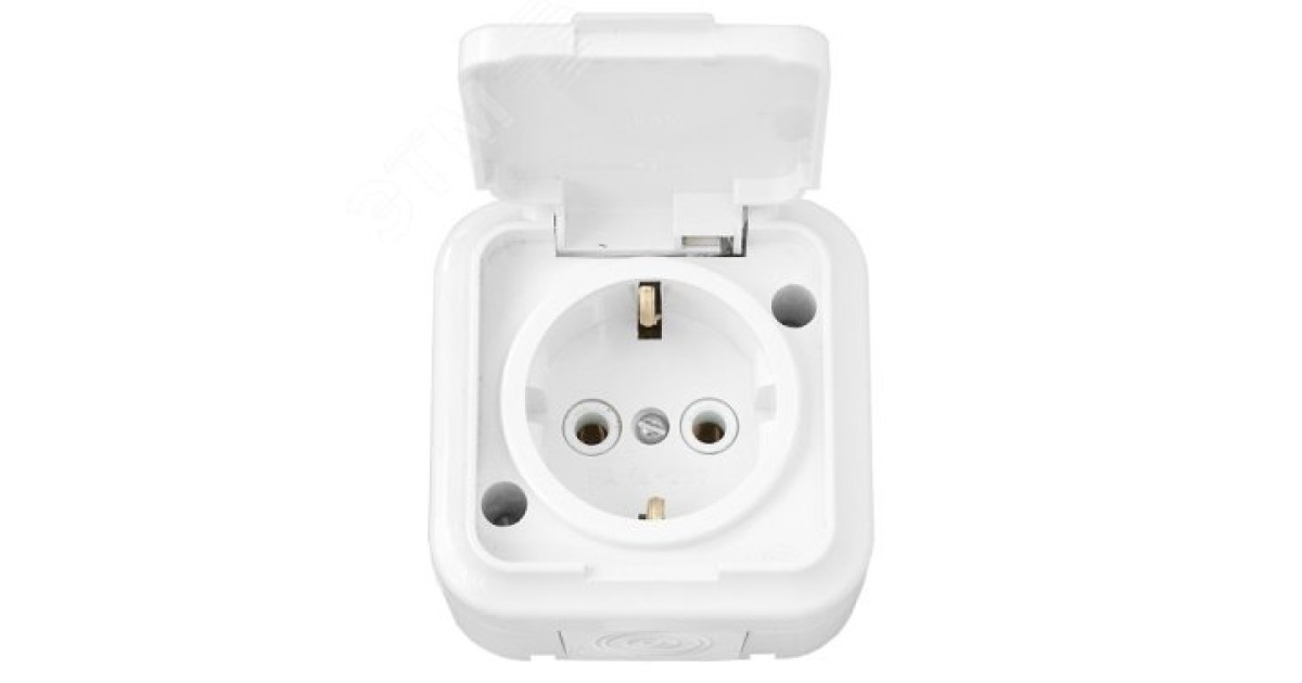 Купить Беларусь Розетка наружная с заземлением IP44 Розетка РА16-297 Белтиз оптом в Москве