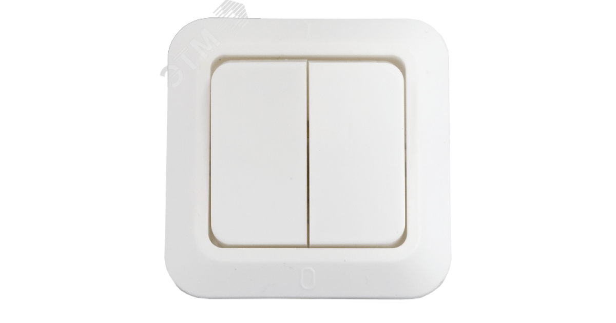 Купить Выключатель двухклавишный скрытый Выключатель С5 4-001 Белтиз оптом в Москве