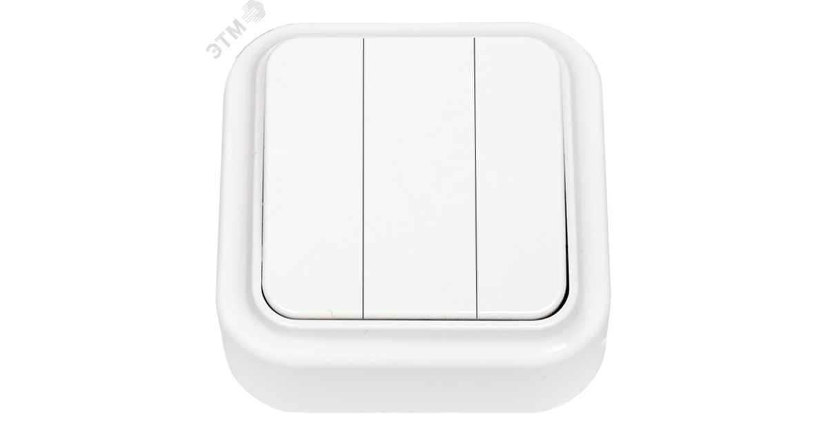 Купить Беларусь Выключатель трехклавишный наружный Выключатель А05 6-137 Белтиз оптом в Москве