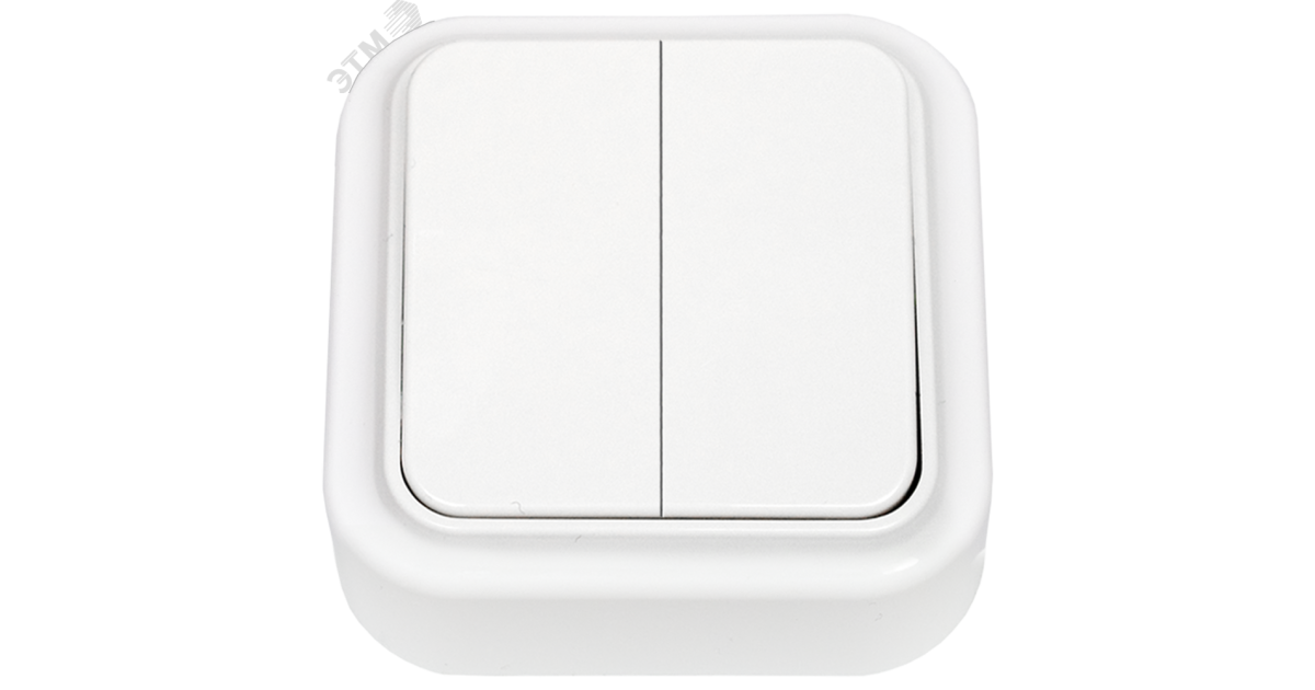 Купить Беларусь Выключатель двухклавишный наружный Выключатель А5 6-134 Белтиз оптом в Москве