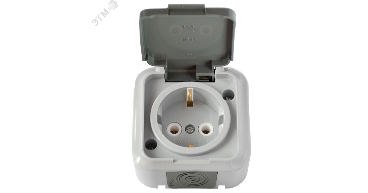 Купить Беларусь Розетка с заземлением наружная IP54 Розетка РА16-297(03) Белтиз оптом в Москве