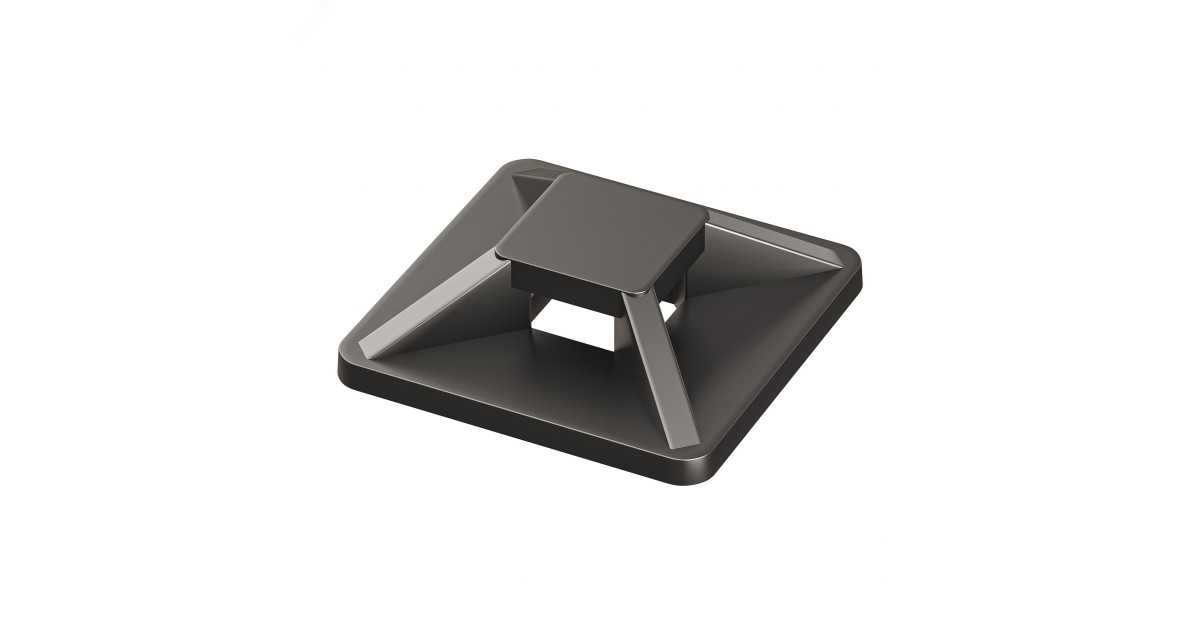 Купить База монтажная двойная самоклеящаяся 28х28 к хомутам черн. 25474SR DKC оптом в Москве