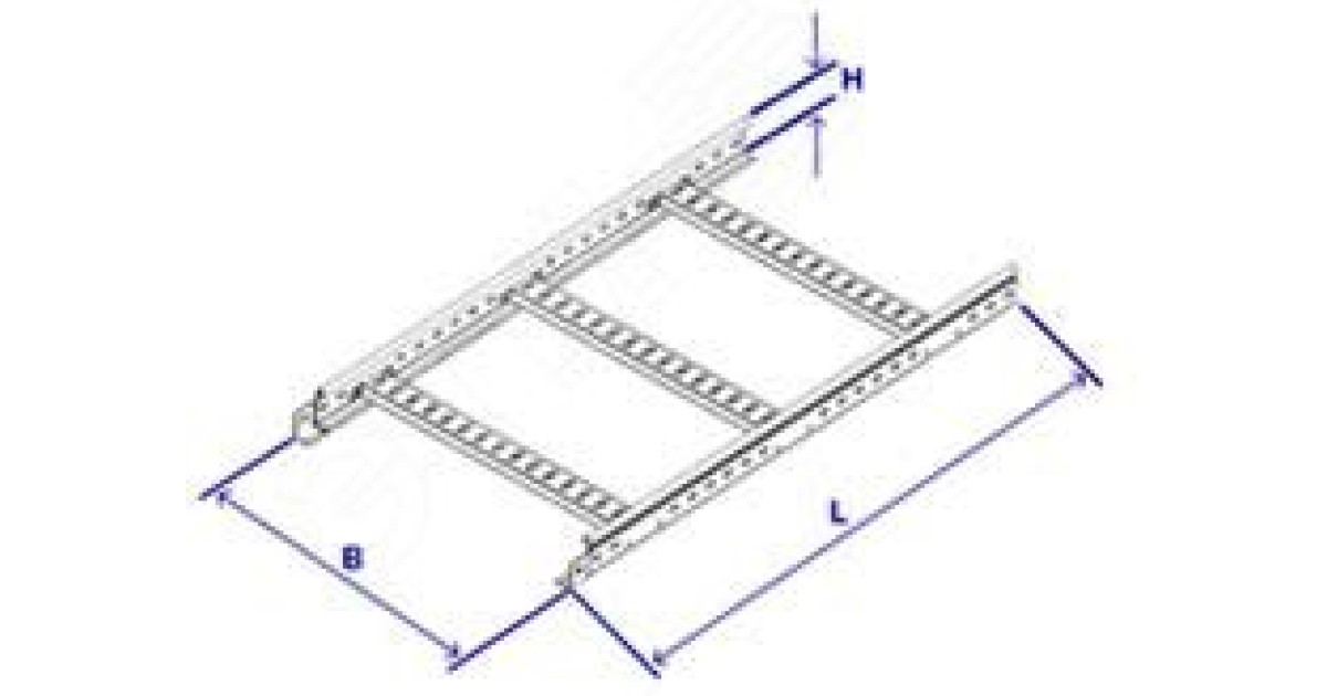 Купить Лоток лестничный 400х50 L3000 сталь 1.2мм LL5040 DKC оптом в Москве