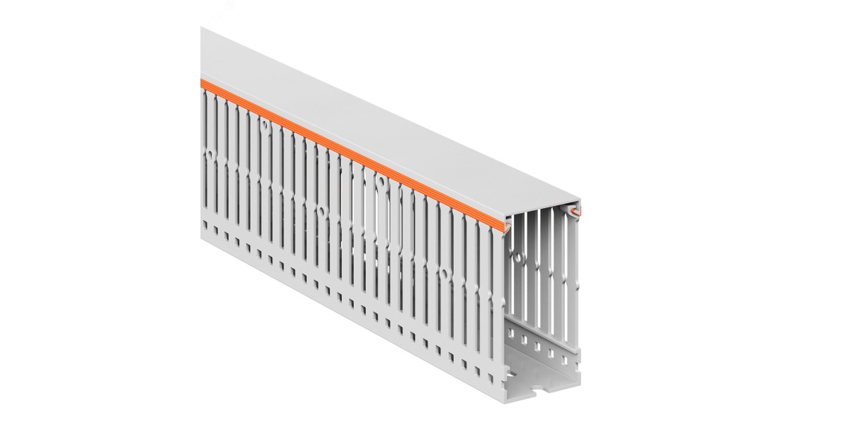 Купить Короб перфорированный, без галогенов, светло-серый RLHF6 40x80 01127RLHF DKC оптом в Москве