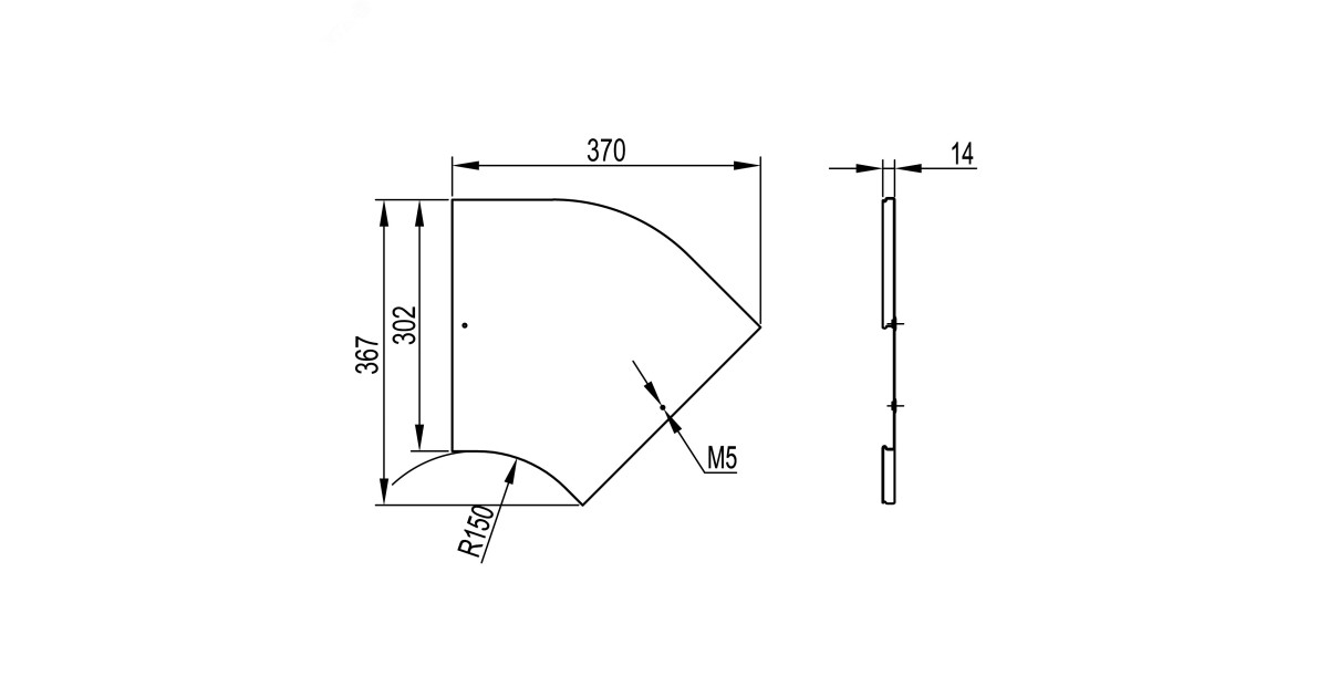 Купить Крышка на угол CPO 45 горизонтальный 45- осн.300, горячеоцинкованная в комплекте с метизами и пластинами PTCE 38025KHDZ DKC оптом в Москве