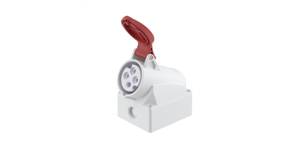 Купить Розетка настенная IP44 16A 3P+E 400В DIS5131656 DKC оптом в Москве