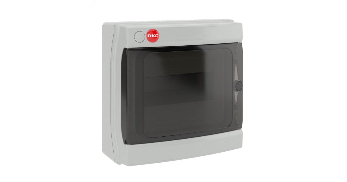 Купить Щит настенный с дверцей 8 модулей IP65 серый с    клеммным блоком 63А RB08W6TGD DKC оптом в Москве