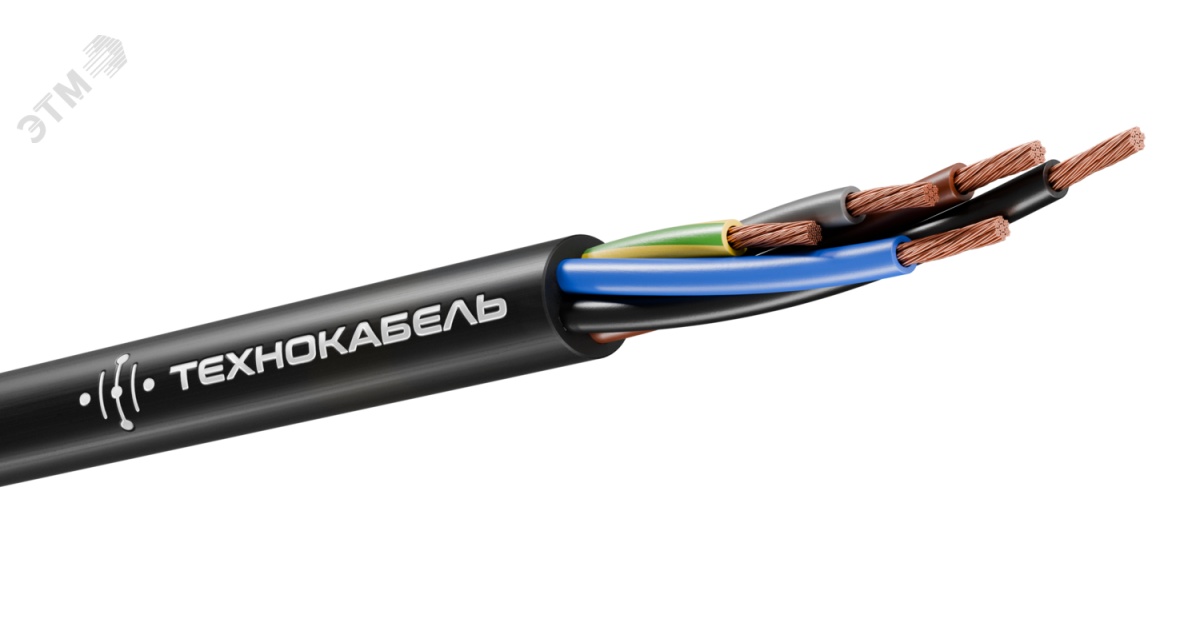 Купить Кабель силовой КГТП-ХЛ 5х4(N,PE) 220/380-3 ТРТС 00-00151450 Технокабель оптом в Москве