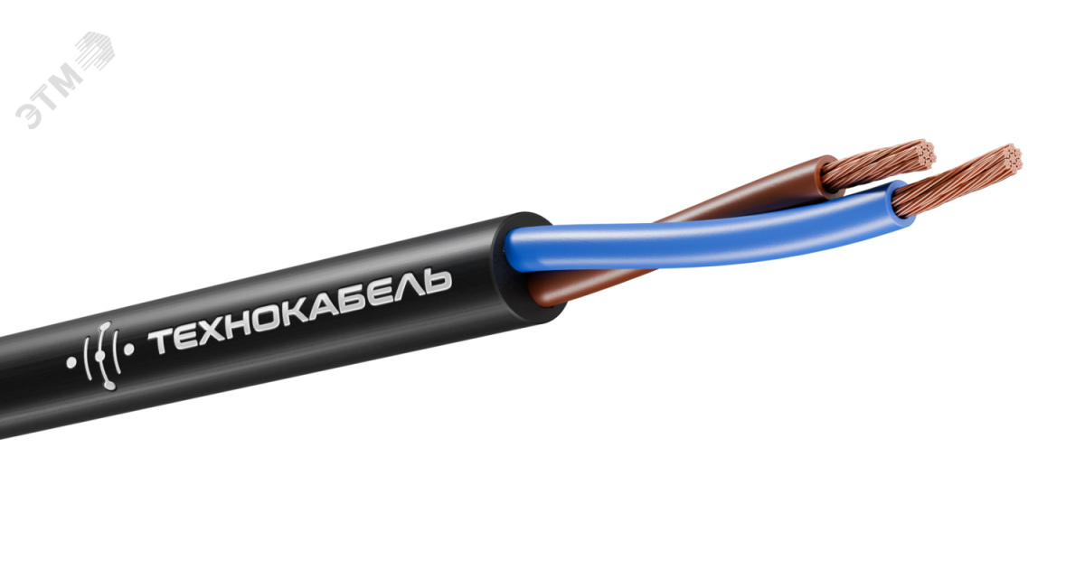 Купить Кабель силовой КГТП-ХЛ 2х2,5(N) 220/380-3 ТРТС 00-00151429 Технокабель оптом в Москве