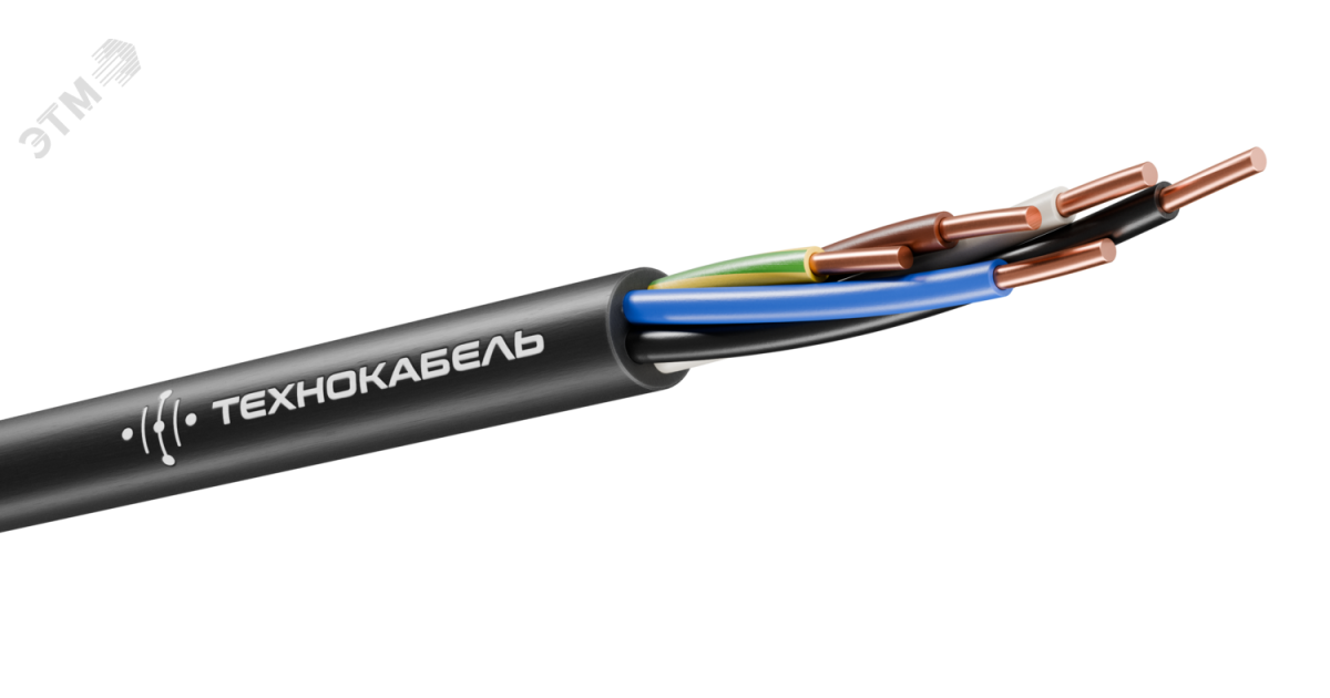 Купить Кабель силовой ВВГнг(А)-LSLTx  5х1.5 ок(N.PE)-0.660 ТРТС 00-00148544 Технокабель оптом в Москве