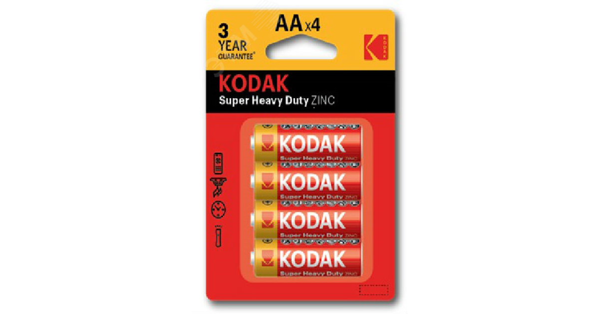 Купить Батарейка R6-4BL EXTRA HEAVY DUTY [KAAHZ-4] (80/400/26400) СТРОГО КРАТНО 4 шт Б0005119 Kodak оптом в Москве