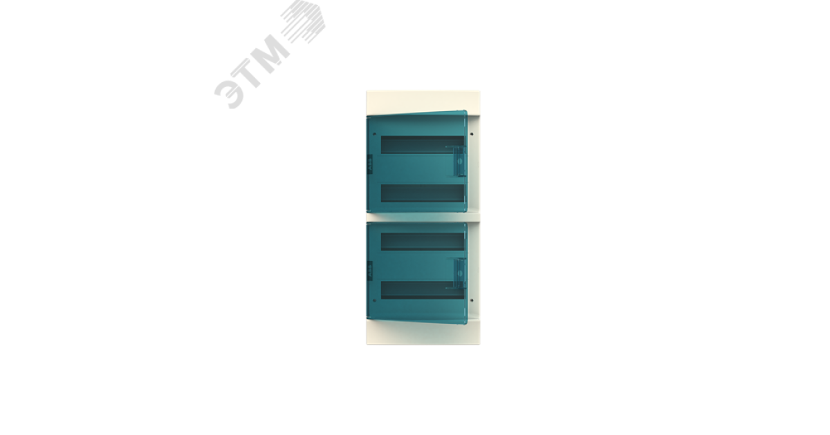 Купить Щит распределительный навесной 48 модулей ЩРн-п-48 пластиковый Mistral41 зеленая прозрачная дверь с клеммами IP41 1SPE007717F0721 ABB оптом в Москве