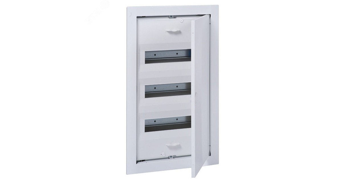 Купить Щит распределительный встраиваемый 36 модулей ЩРв-п-36 пластиковый UK600 с дверью и самозажимными клеммами N/PE (UK636N3) 2CPX031371R9999 ABB оптом в Москве