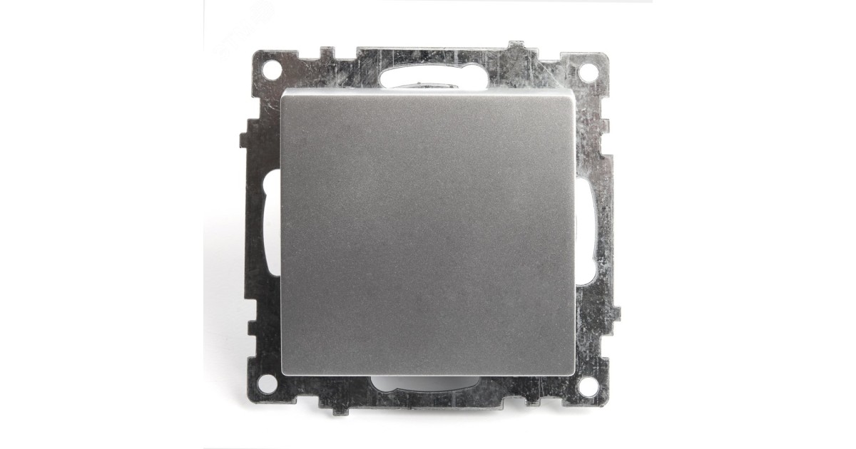 Купить Выключатель 1-клавишный (механизм) 250В, 10А, серия Катрин, серебро 39575 Feron оптом в Москве