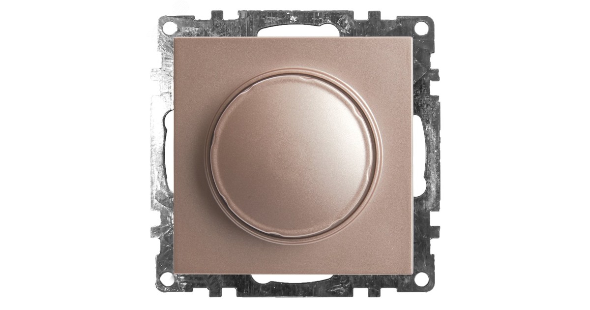 Купить Выключатель диммирующий TRIAC (механизм) 250В, 500W, серия Катрин, шампань 39601 Feron оптом в Москве