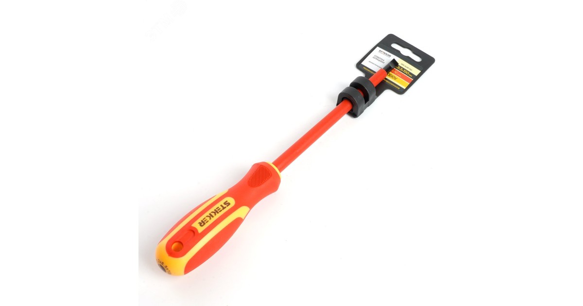 Купить Отвертка шлицевая диэлектрическая SL6.5х150 1000В 39768 Feron оптом в Москве