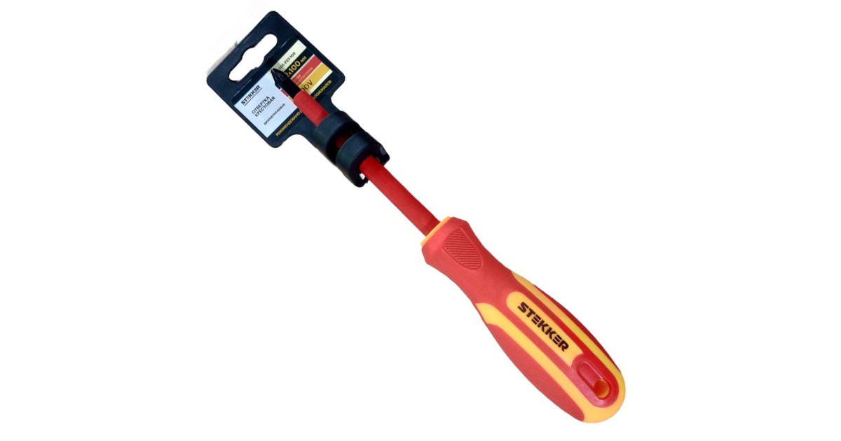 Купить Отвертка крестовая диэлектрическая Pz2х100 1000В 49618 Feron оптом в Москве