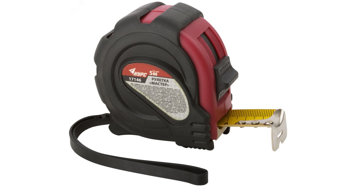 Купить Рулетка прорезиненный корпус ""Мастер"" 5 м x 25 мм 17146 FIT оптом в Москве
