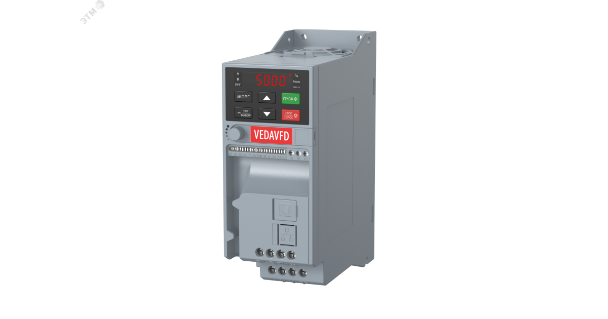 Купить Преобразователь частоты VF-51-P1K5-0007-S2-E20-B-H вход. 220В выход. 1.5кВт выход. 7А ABA00003 VEDA оптом в Москве